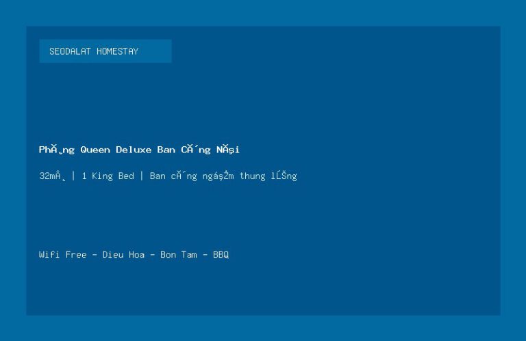 Phòng Deluxe Giường Đôi P.201